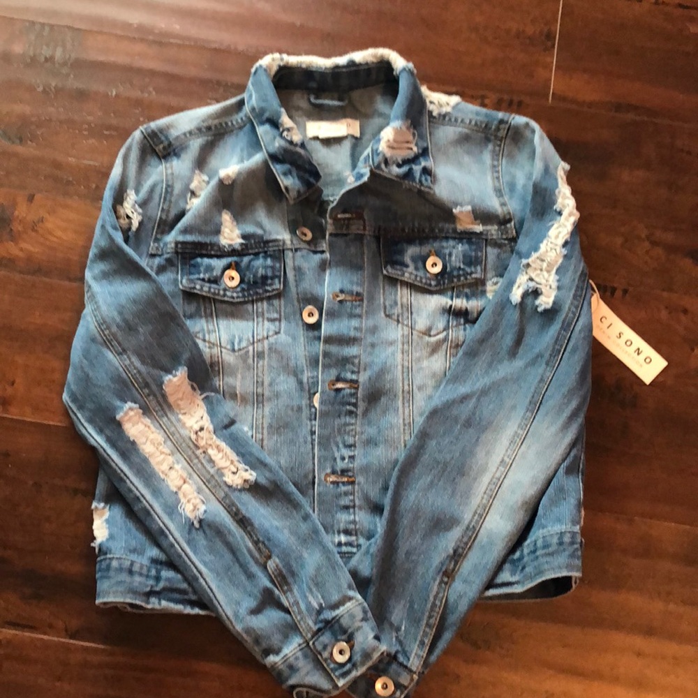 Distressed Denim Jacket